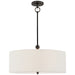 Visual Comfort Signature Canada - Two Light Hanging Lantern - Reed - Bronze- Union Lighting Luminaires Decor