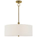 Visual Comfort Signature Canada - Two Light Hanging Lantern - Reed - Hand-Rubbed Antique Brass- Union Lighting Luminaires Decor