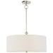 Visual Comfort Signature Canada - Two Light Hanging Lantern - Reed - Polished Nickel- Union Lighting Luminaires Decor