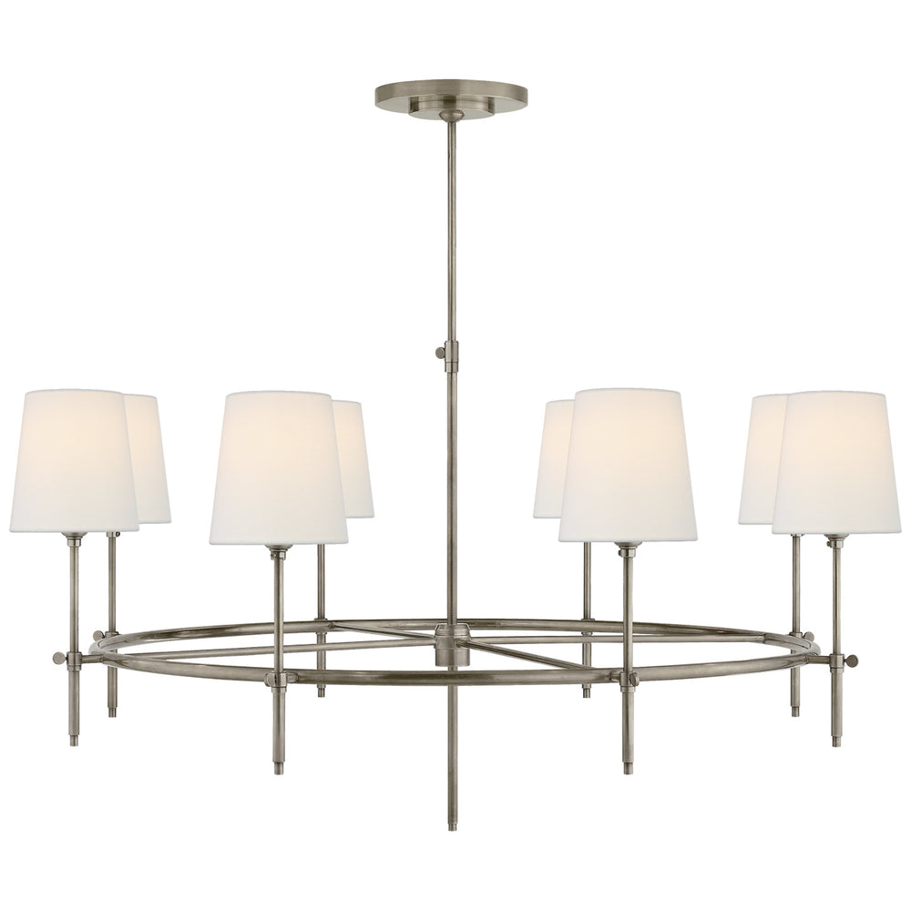 Visual Comfort Signature Canada - Eight Light Chandelier - Bryant - Antique Nickel- Union Lighting Luminaires Decor