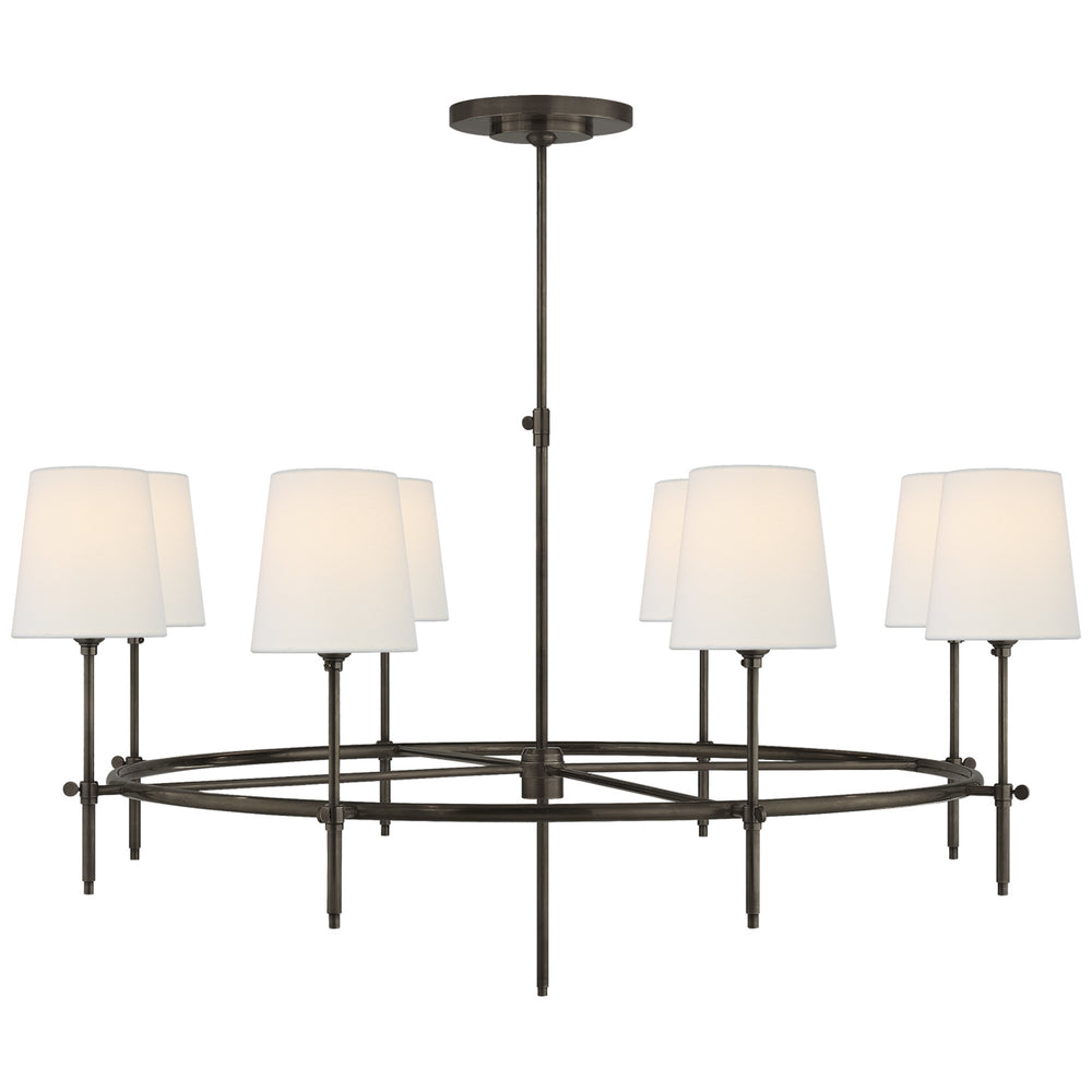 Visual Comfort Signature Canada - Eight Light Chandelier - Bryant - Bronze- Union Lighting Luminaires Decor