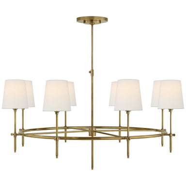 Visual Comfort Signature Canada - Eight Light Chandelier - Bryant - Hand-Rubbed Antique Brass- Union Lighting Luminaires Decor