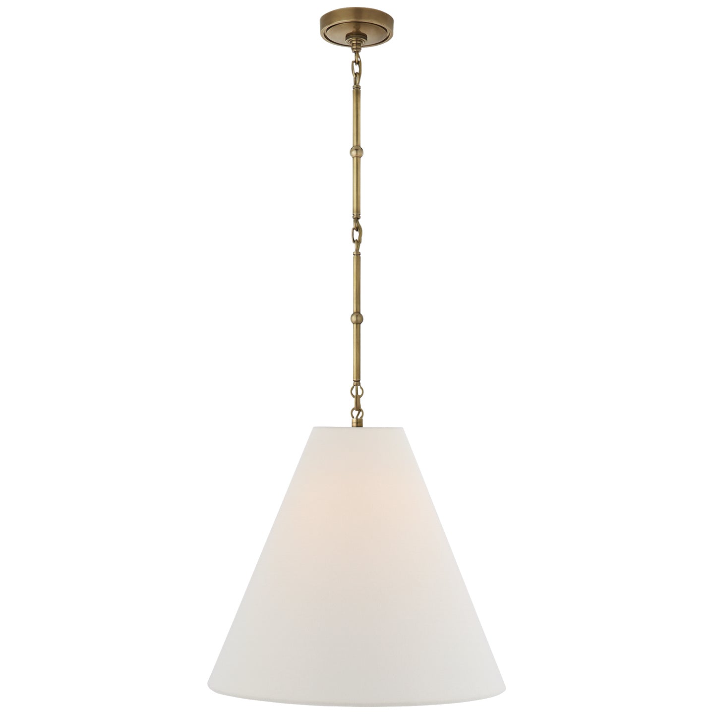 Visual Comfort Signature Canada - One Light Hanging Lantern - Goodman - Hand-Rubbed Antique Brass- Union Lighting Luminaires Decor