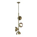 Hubbardton Forge - Four Light Pendant - Brooklyn - Modern Brass- Union Lighting Luminaires Decor