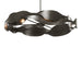Hubbardton Forge - Six Light Pendant - Waves - Oil Rubbed Bronze- Union Lighting Luminaires Decor
