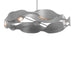 Hubbardton Forge - Six Light Pendant - Waves - Vintage Platinum- Union Lighting Luminaires Decor