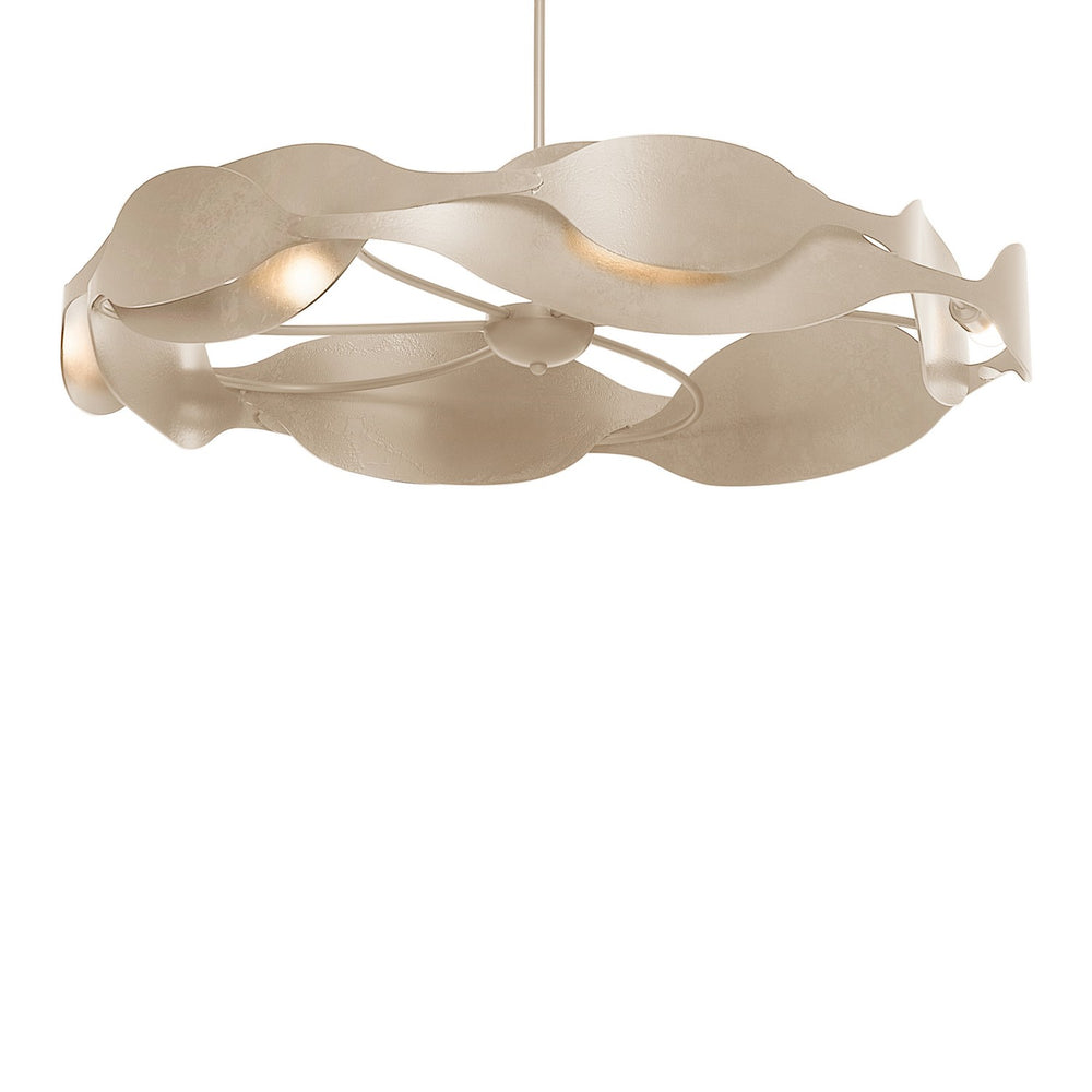 Hubbardton Forge - Six Light Pendant - Waves - Soft Gold- Union Lighting Luminaires Decor