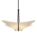 Hubbardton Forge - Four Light Pendant - Kirigami - Dark Smoke- Union Lighting Luminaires Decor