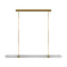 Visual Comfort Modern - LED Linear Chandelier - Langston - Plated Brass- Union Lighting Luminaires Decor