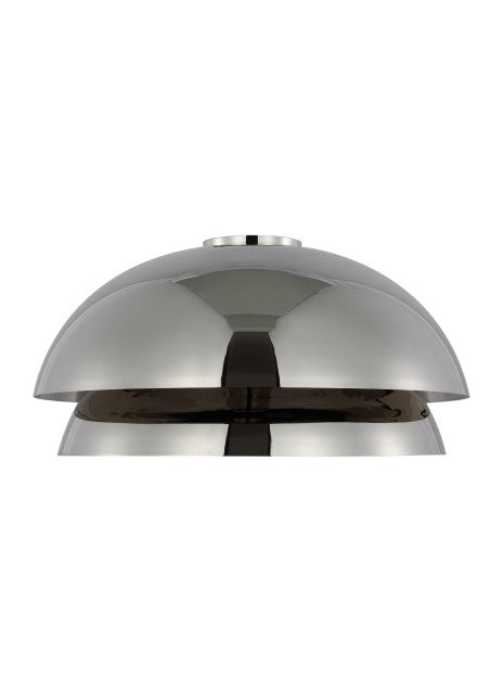 Visual Comfort Modern - LED Flush Mount - Shanti - Polished Nickel- Union Lighting Luminaires Decor