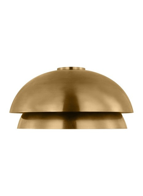 Visual Comfort Modern - LED Flush Mount - Shanti - Natural Brass- Union Lighting Luminaires Decor