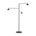 Visual Comfort Modern - LED Outdoor Floor Lamp - Mill - Black- Union Lighting Luminaires Decor
