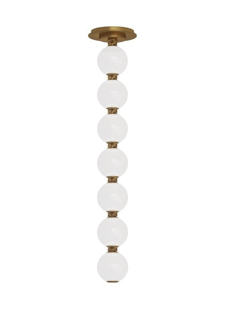 Visual Comfort Modern - LED Pendant - Perle - Natural Brass- Union Lighting Luminaires Decor