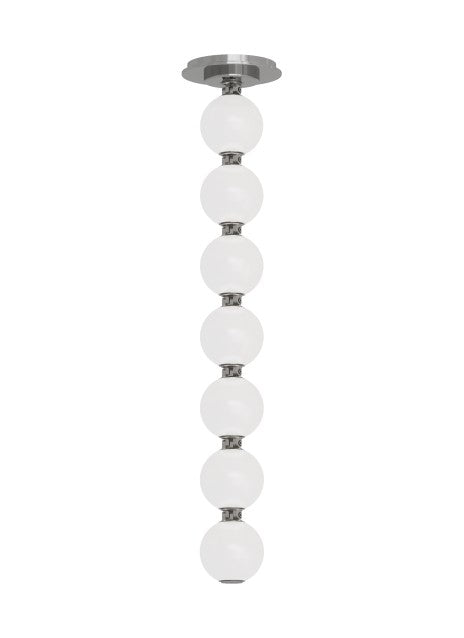 Visual Comfort Modern - LED Pendant - Perle - Polished Nickel- Union Lighting Luminaires Decor