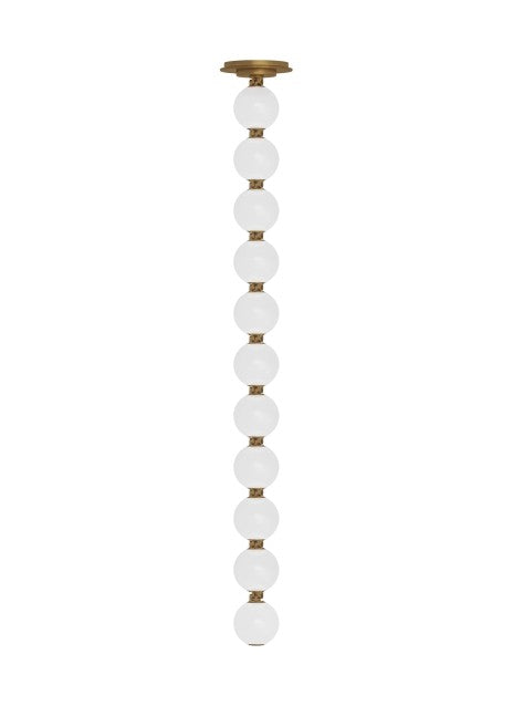 Visual Comfort Modern - LED Pendant - Perle - Natural Brass- Union Lighting Luminaires Decor