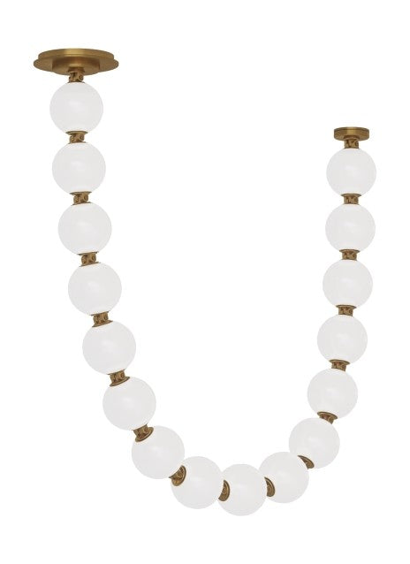 Visual Comfort Modern - LED Pendant - Perle - Natural Brass- Union Lighting Luminaires Decor