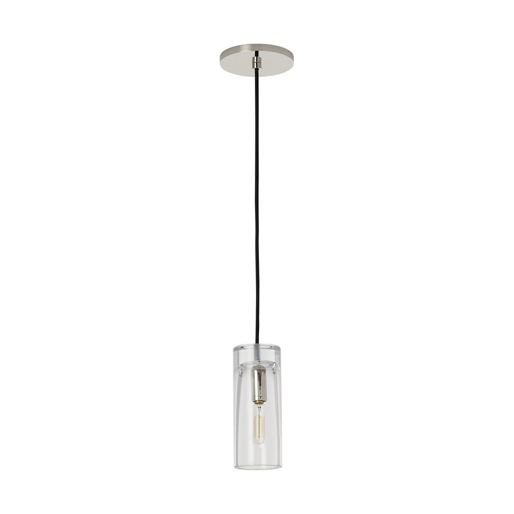 Visual Comfort Modern - One Light Pendant - Horizon - Polished Nickel- Union Lighting Luminaires Decor