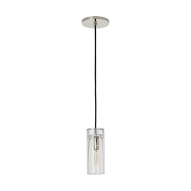 Visual Comfort Modern - One Light Pendant - Horizon - Polished Nickel- Union Lighting Luminaires Decor