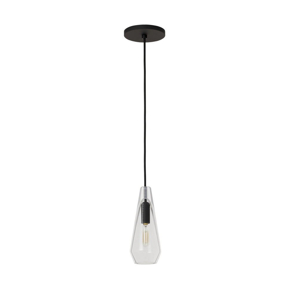 Visual Comfort Modern - One Light Pendant - Lustra - Nightshade Black- Union Lighting Luminaires Decor