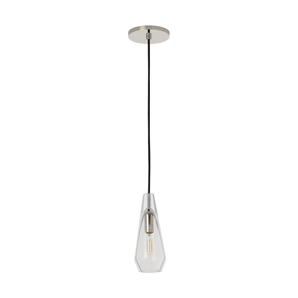 Visual Comfort Modern - One Light Pendant - Lustra - Polished Nickel- Union Lighting Luminaires Decor