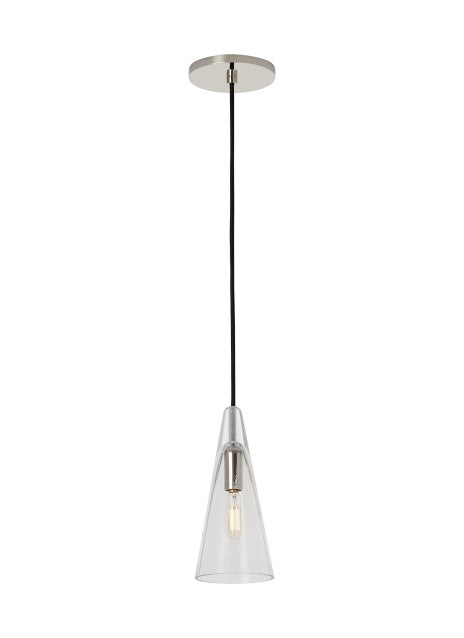 Visual Comfort Modern - LED Pendant - Lustra - Polished Nickel- Union Lighting Luminaires Decor