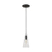 Visual Comfort Modern - One Light Pendant - Selina - Nightshade Black- Union Lighting Luminaires Decor