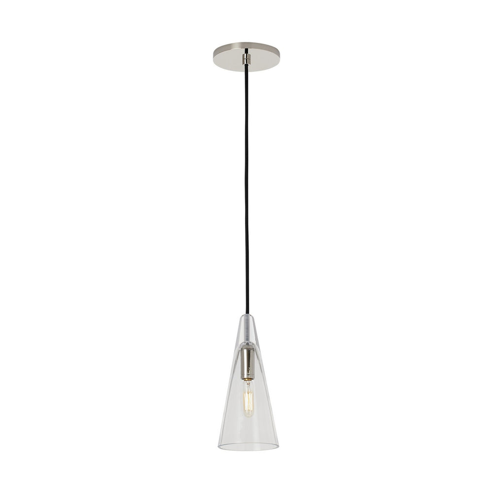 Visual Comfort Modern - One Light Pendant - Selina - Polished Nickel- Union Lighting Luminaires Decor