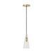 Visual Comfort Modern - One Light Pendant - Selina - Natural Brass- Union Lighting Luminaires Decor