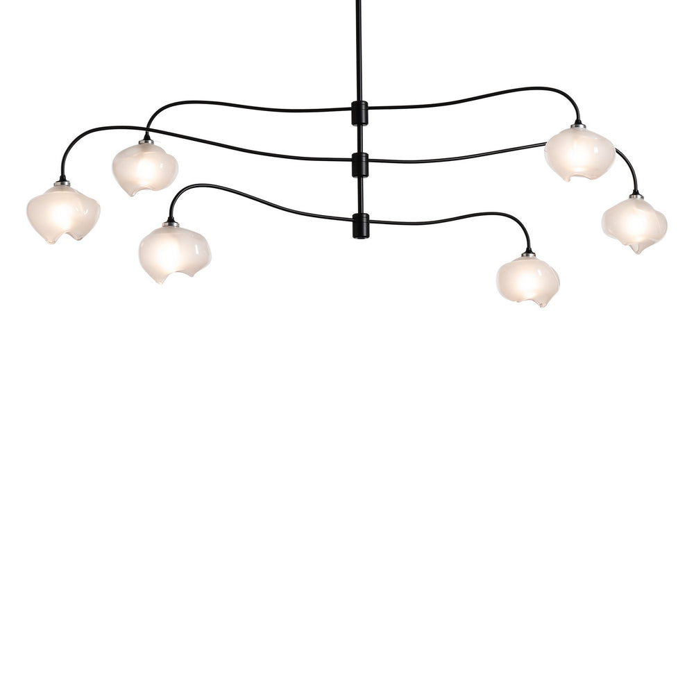 Hubbardton Forge - Six Light Pendant - Ume - Black- Union Lighting Luminaires Decor