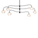 Hubbardton Forge - Six Light Pendant - Ume - Black- Union Lighting Luminaires Decor