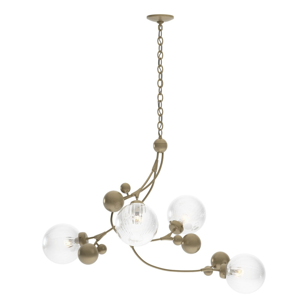 Hubbardton Forge - Four Light Pendant - Sprig - Soft Gold- Union Lighting Luminaires Decor