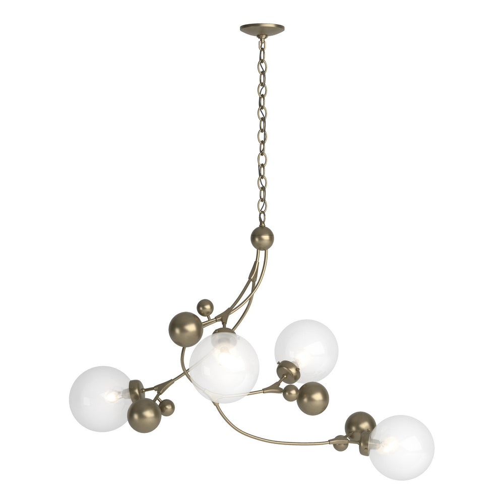 Hubbardton Forge - Four Light Pendant - Sprig - Soft Gold- Union Lighting Luminaires Decor