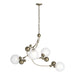 Hubbardton Forge - Four Light Pendant - Sprig - Soft Gold- Union Lighting Luminaires Decor