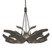 Hubbardton Forge - Six Light Pendant - Corona - Dark Smoke- Union Lighting Luminaires Decor