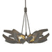 Hubbardton Forge - Six Light Pendant - Corona - Dark Smoke- Union Lighting Luminaires Decor