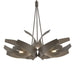 Hubbardton Forge - Six Light Pendant - Corona - Dark Smoke- Union Lighting Luminaires Decor