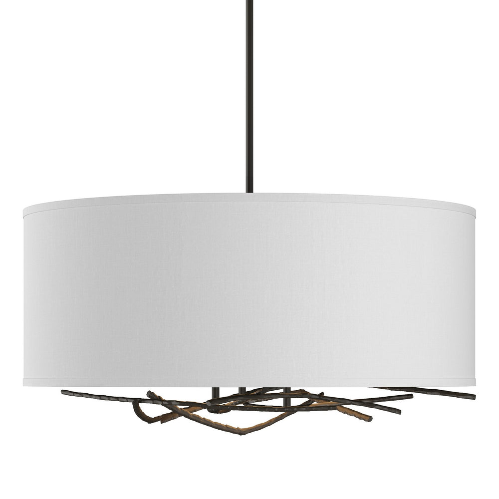Hubbardton Forge - Three Light Pendant - Brindille - Dark Smoke- Union Lighting Luminaires Decor