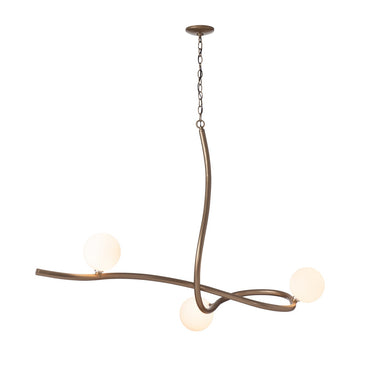 Hubbardton Forge - Three Light Pendant - Slide - Soft Gold- Union Lighting Luminaires Decor
