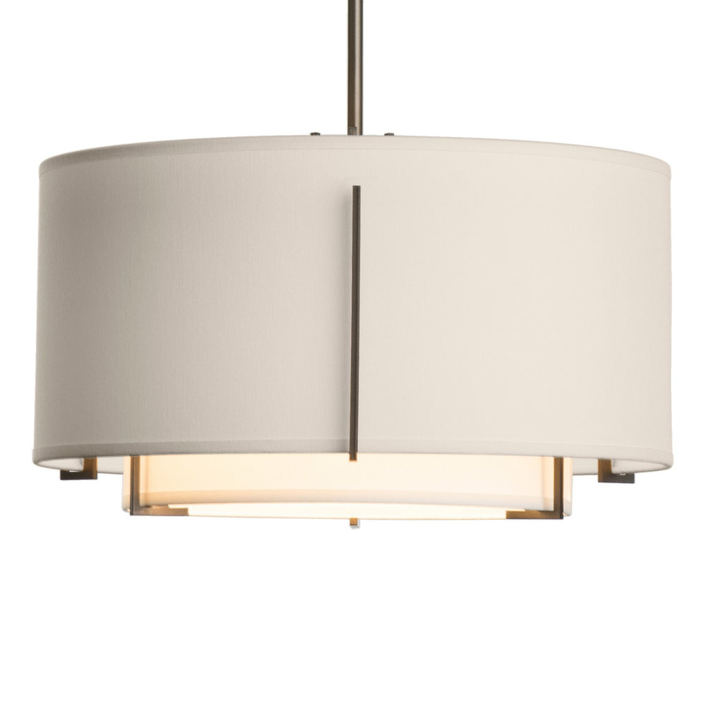 Hubbardton Forge - One Light Pendant - Exos - Dark Smoke- Union Lighting Luminaires Decor