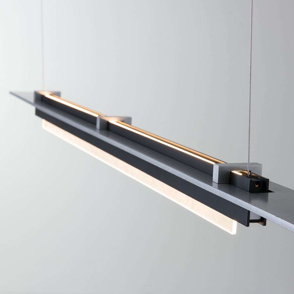 Hubbardton Forge - LED Pendant - Plank - Black- Union Lighting Luminaires Decor