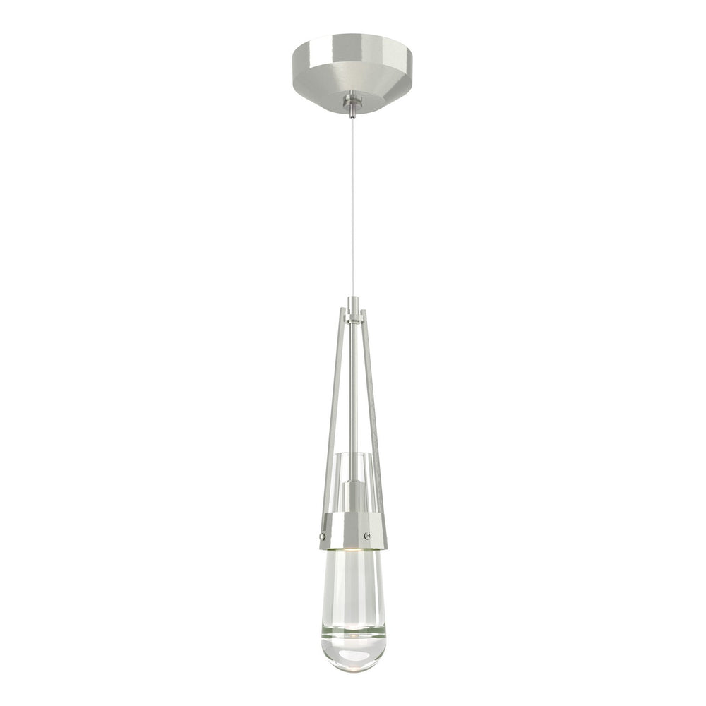 Hubbardton Forge - One Light Mini Pendant - Link - Sterling- Union Lighting Luminaires Decor