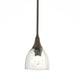 Hubbardton Forge - One Light Mini Pendant - Trumpet - Bronze- Union Lighting Luminaires Decor