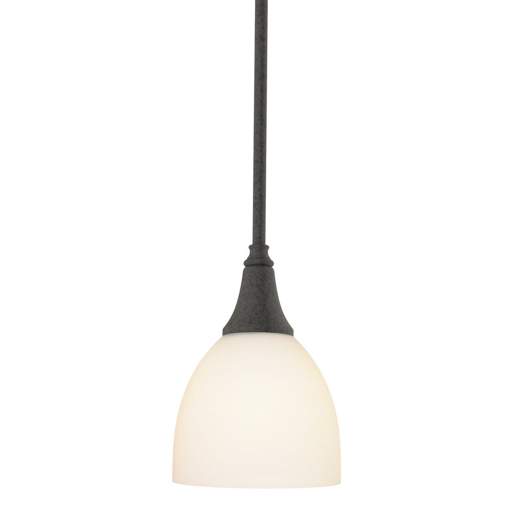 Hubbardton Forge - One Light Mini Pendant - Trumpet - Natural Iron- Union Lighting Luminaires Decor
