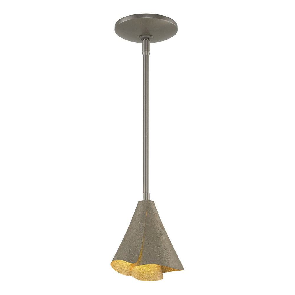 Hubbardton Forge - One Light Mini Pendant - Mobius - Dark Smoke- Union Lighting Luminaires Decor