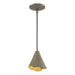 Hubbardton Forge - One Light Mini Pendant - Mobius - Dark Smoke- Union Lighting Luminaires Decor