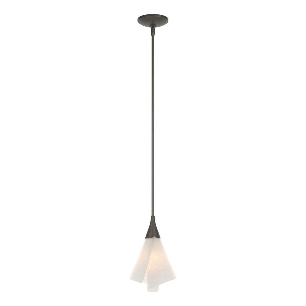 Hubbardton Forge - One Light Mini Pendant - Mobius - Dark Smoke- Union Lighting Luminaires Decor