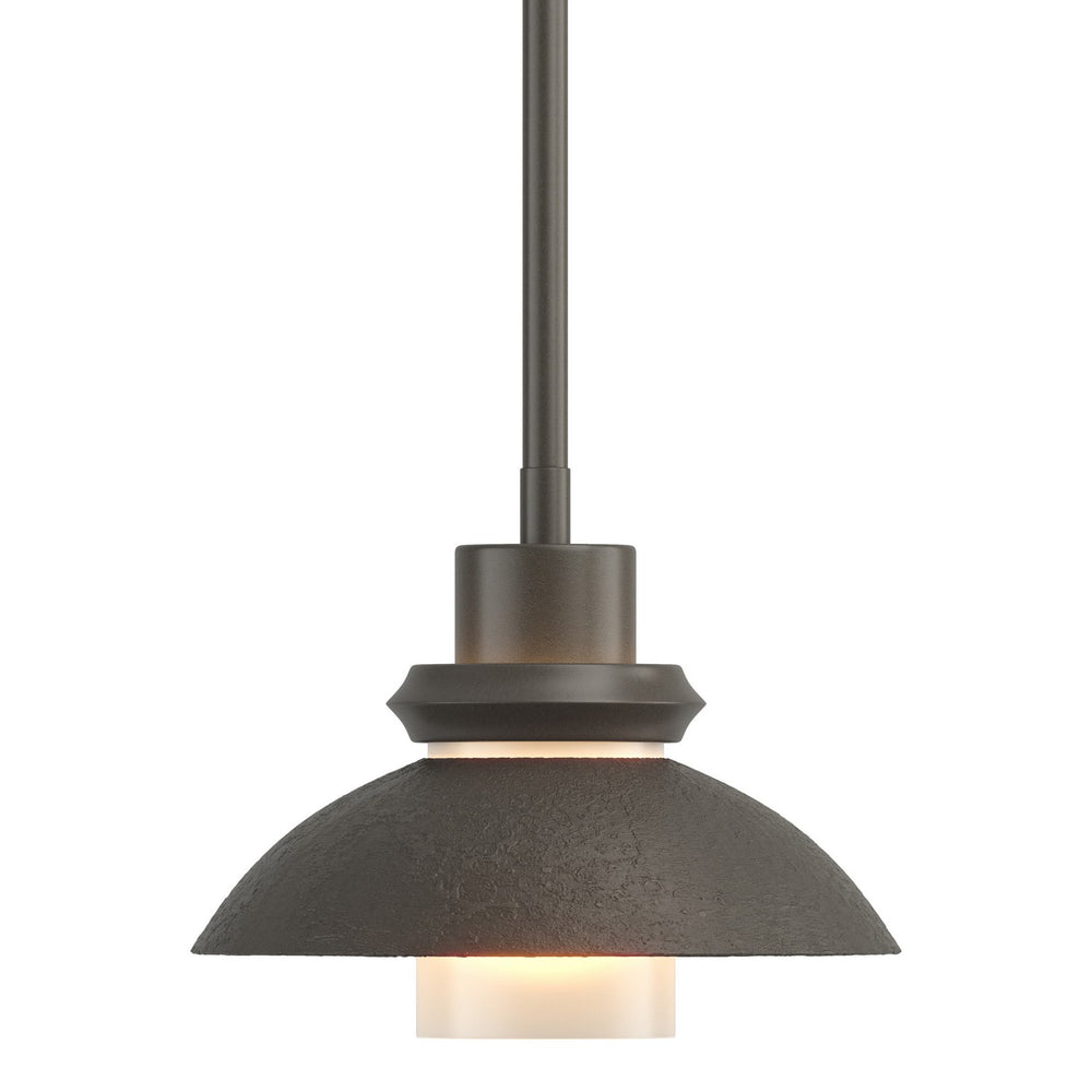 Hubbardton Forge - One Light Mini Pendant - Staccato - Dark Smoke- Union Lighting Luminaires Decor