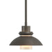 Hubbardton Forge - One Light Mini Pendant - Staccato - Dark Smoke- Union Lighting Luminaires Decor