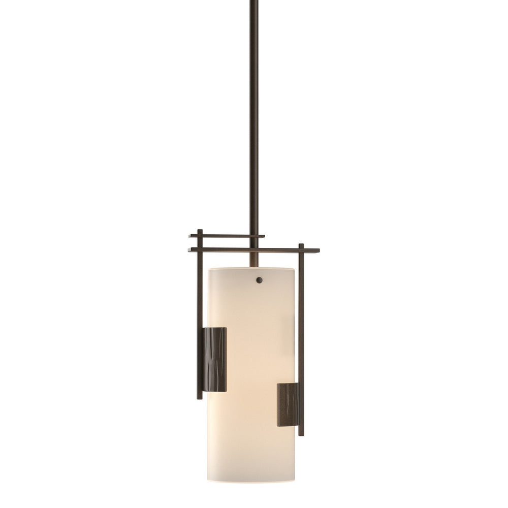 Hubbardton Forge - One Light Mini Pendant - Fullered Impressions - Bronze- Union Lighting Luminaires Decor