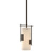 Hubbardton Forge - One Light Mini Pendant - Fullered Impressions - Bronze- Union Lighting Luminaires Decor